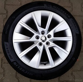 Originál sada disků Škoda Scala, Kamiq 5x100 R17 Braga - 4