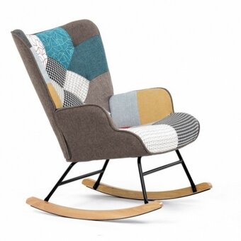 374 patchwork houpací křeslo - 4