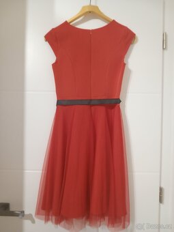 Červené šaty Bára styl - 4