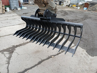 roštové třidící hrábě š.150cm pro stroje JCB - 4
