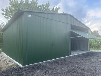 Plechová garáž 6x5m - 4