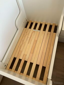 Dětská rostoucí postýlka IKEA BUSUNGE včetně matrace a prisl - 4