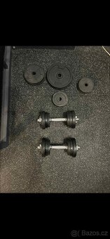 Prodam posilovaci lavici a činky - 4