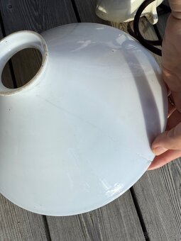 Starožitná porcelánová stahovací lampa stahovacka - 4