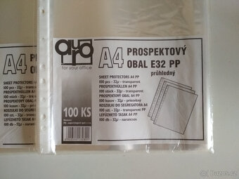 euro prospektové obaly A4 - 3 x 100 kusů - 4