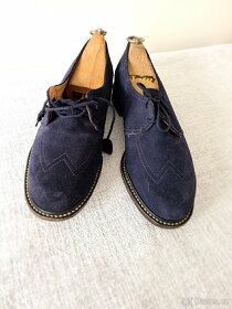 Starožitné kožené polobotky 2, vynikající stav - 4