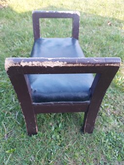 Starožitná retro dřevěná stolička - 4