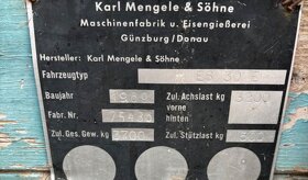 Rozmetadlo Mengele 3700kg , vse funkcni. K dovozu - 4