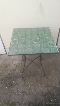 Zahradní stolek s keramickou deskou - 4