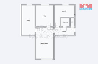 Prodej bytu 3+1, 67 m², Klášterec nad Ohří, ul. V. Řezáče - 4