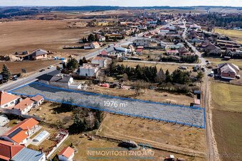 Prodej stavebního pozemku 1000m2, všechny IS, k.ú. Pavlice u - 4