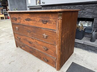 Starožitná komoda 4 šuplíky - 4