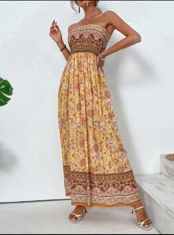 Shein květované viskózové maxi šaty - NOVÉ - 4