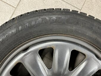 4 ks plech. disků 6,5Jx16 se zimními pneu Dunlop 205/55/16 - 4