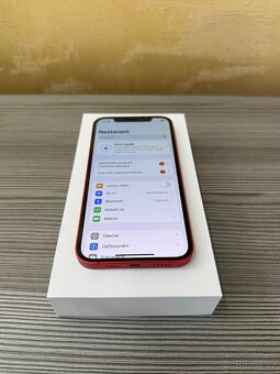 Apple iPhone 12 128GB červená, baterie 100% - 4