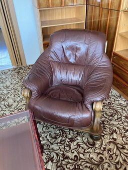 Kožená sedací souprava 3+1+1 - 4