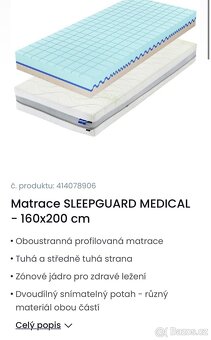 Postel + nová matrace v záruce 07/2025 - 4