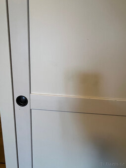 Skříň Hemnes - dřevěná, bílá - 4