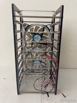 8patrový Rack s ventilátory pro Raspberry Pi - 4