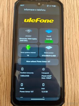 UleFone Power Armor 18T Ultra 12GB/512GB černý - 4