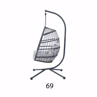 Závěsné křeslo 69 (houpačka) šedá barva - 4