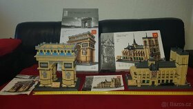 Stavebnice Vítězný oblouk ve Francii + Katedrála Notre dame - 4