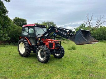 Zetor 7340 s čelním nakladačem s SPZ - 4