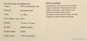 Kompletní sada "100 let republiky" - 4