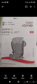 Autosedačka Britax Kidfix SL s Isofixem - 4