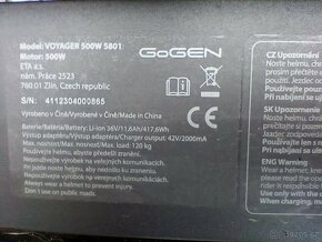 Kolběžka GoGen Voyager 500W 5801 - 4