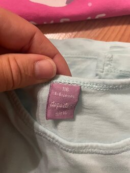 Trička dlouhý rukav holčička 4-5 let. - 4