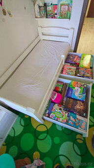 Dětská postel 180x80 s matrací a šuplíky - 4