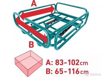 Plošina trubková pro kolečka EXTOL INDUSTRIAL (nová) - 4