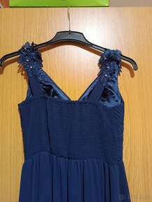 Dámské šaty tmavě modré vel L - 4
