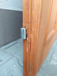 Dvoukřídlé dřevěné dveře 125 cm - 4