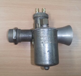 Predám bronzový karburátor B&B 25,4mm s uchytením na závit - 4