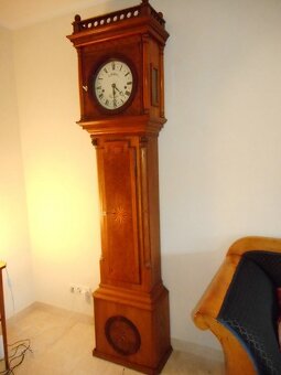 Starožitné dědečkovské hodiny z doby kolem roku 1800 se zvon - 4