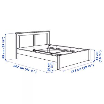 Postel 160x200 s nočním stolkem - 4