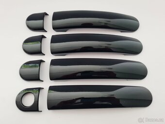 ČIERNE a KARBONOVE kľučky krytky klučiek dveri - 4