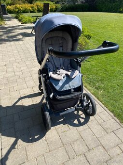 Kočárek kombinovaný BabyDesign Bueno tyrkys - 4