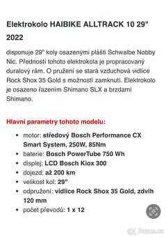 Elektrokolo HAIBIKE ALLTRACK 10 29” - 4