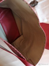 Oboustranný shopper Nalí červená/béžová včetně malé taštičky - 4