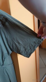 Khaki šaty s ozdobnými plíšky vel 44/ 46 - 4