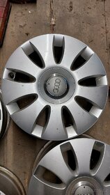 16" SADA ORIGINÁLNÍCH ALU DISKŮ 6,5JX16 ET50 AUDI SKODA VW - 4