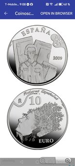 Stříbrná mince 10 € Španělsko 2009 - 4