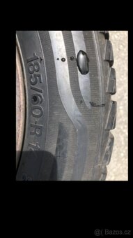 Celoroční, zimní pneu 185/60r14 disky 5x100 - 4