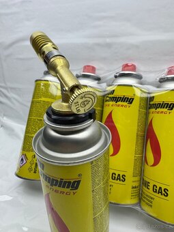 Mosazný hořák + 4x kartuš - 4