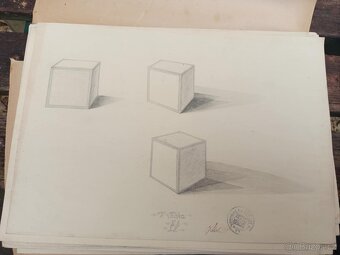 Prvorepublikové výkresy Státní reálka v Příbrami -kolem rko5 - 4