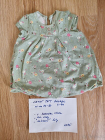 dívčí šaty  vel 74-80 / 6-12M - 4