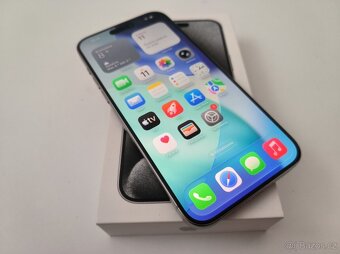 apple iphone 15 PRO MAX 256gb White Titanium / Batéria 100% - 4